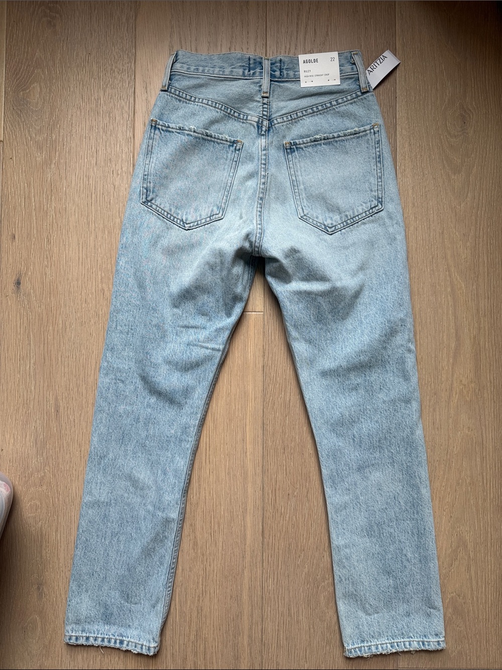 NWT Agolde Riley Crop Jean - Picture 3 of 4